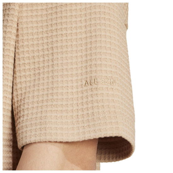 Adidas Ανδρική κοντομάνικη μπλούζα All SZN Waffle Knit Half-Zip Polo